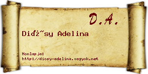 Diósy Adelina névjegykártya